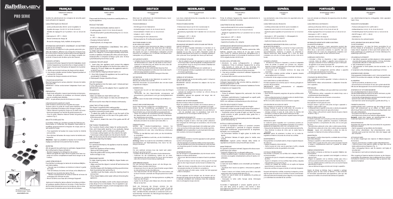Page 1 de la notice Manuel utilisateur BaByliss In-Control Intense E980E