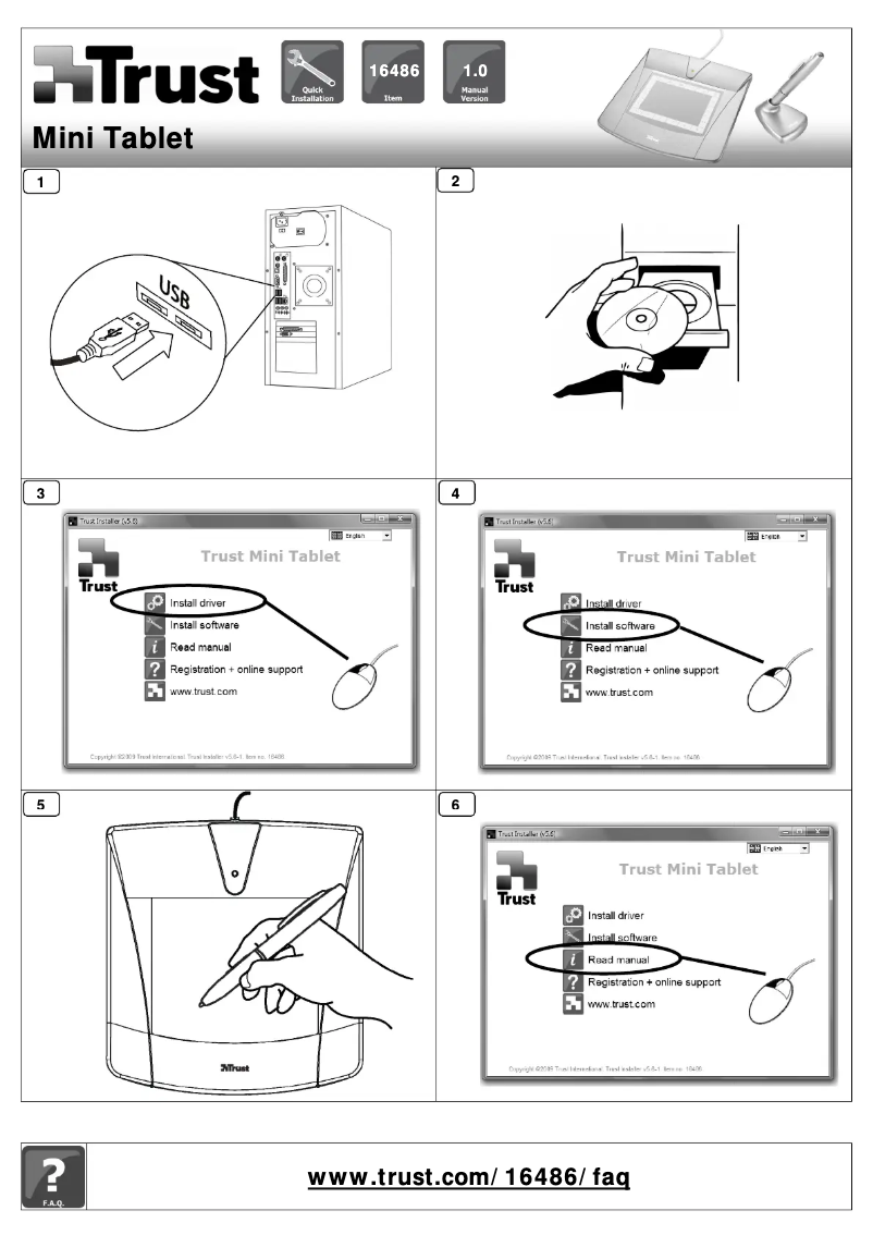 Page 1 de la notice Manuel utilisateur Trust Mini Tablet