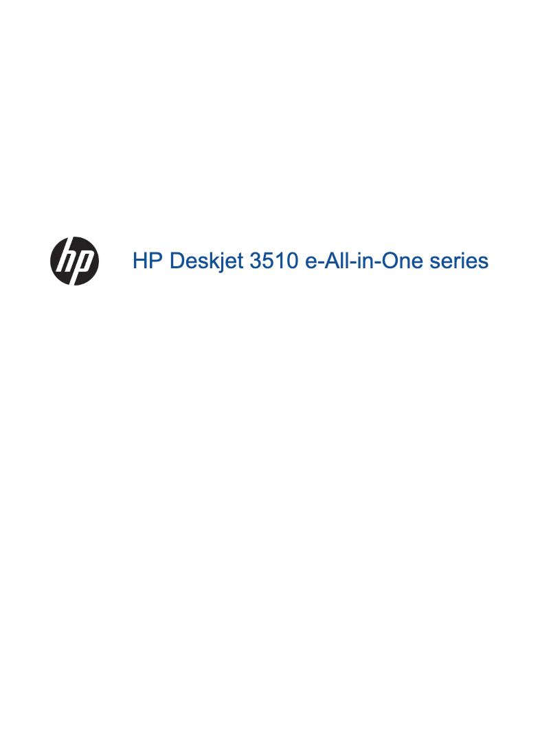 Page 1 de la notice Manuel utilisateur HP Deskjet 3511 e-All-in-One