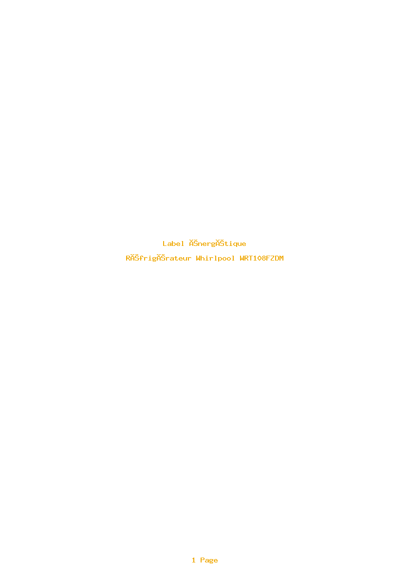 Image de la première page du manuel de l'appareil WRT108FZDM