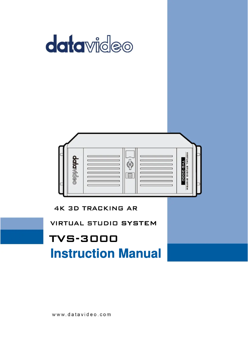 Page 1 de la notice Manuel utilisateur DataVideo TVS-3000