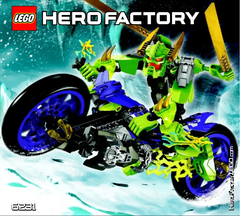 Página 1 del manual Manual de usuario Lego Hero Factory 6231