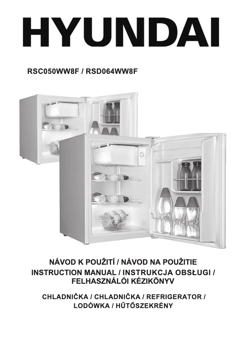 Page 1 de la notice Manuel utilisateur Hyundai RSD064WW8F