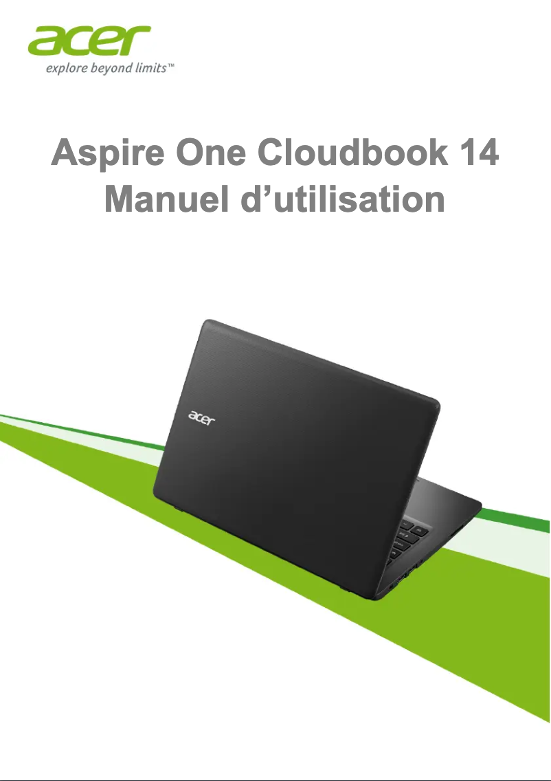 Page 1 de la notice Manuel utilisateur Acer Aspire One Cloudbook 1-431