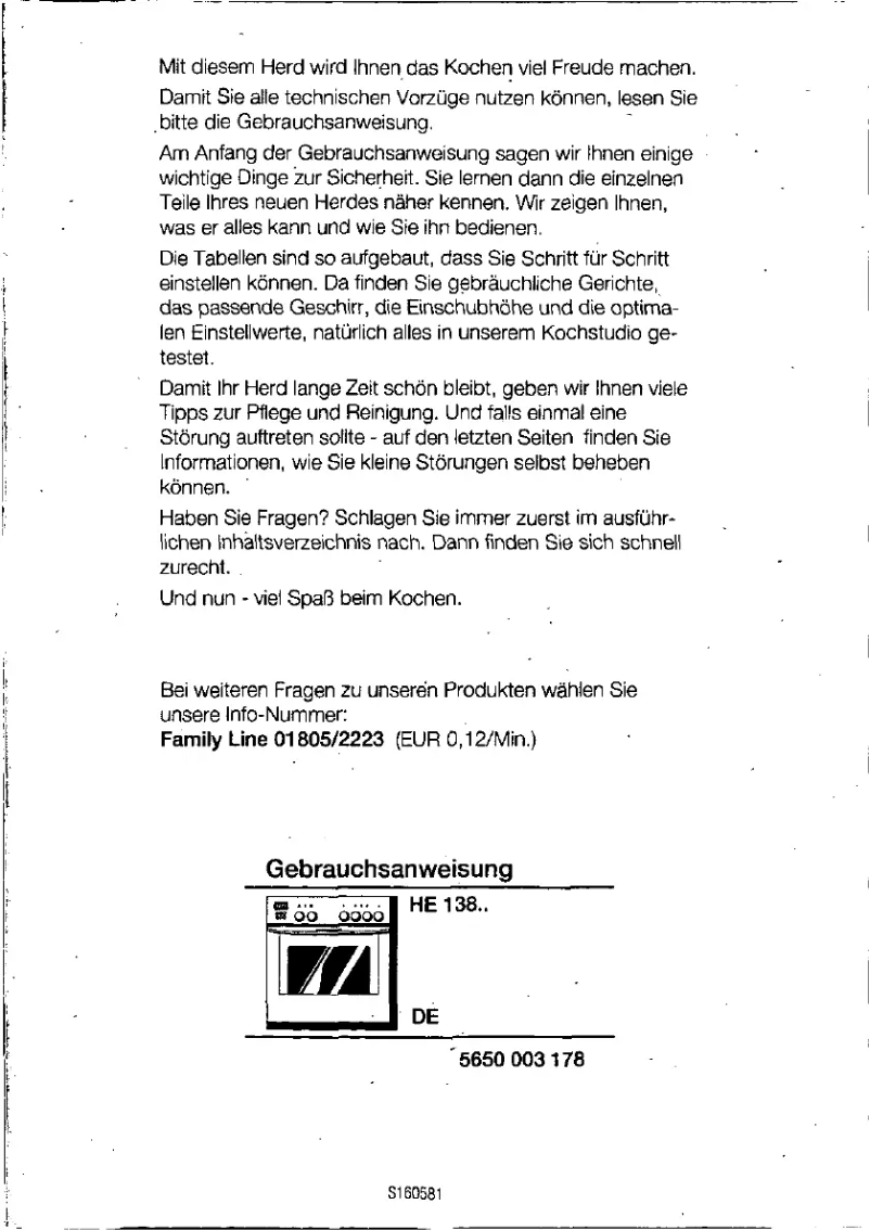 Page 1 de la notice Manuel utilisateur Siemens HE13825
