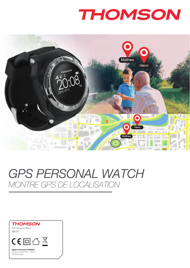 Page 1 de la notice Manuel utilisateur Thomson GPS Personal Watch