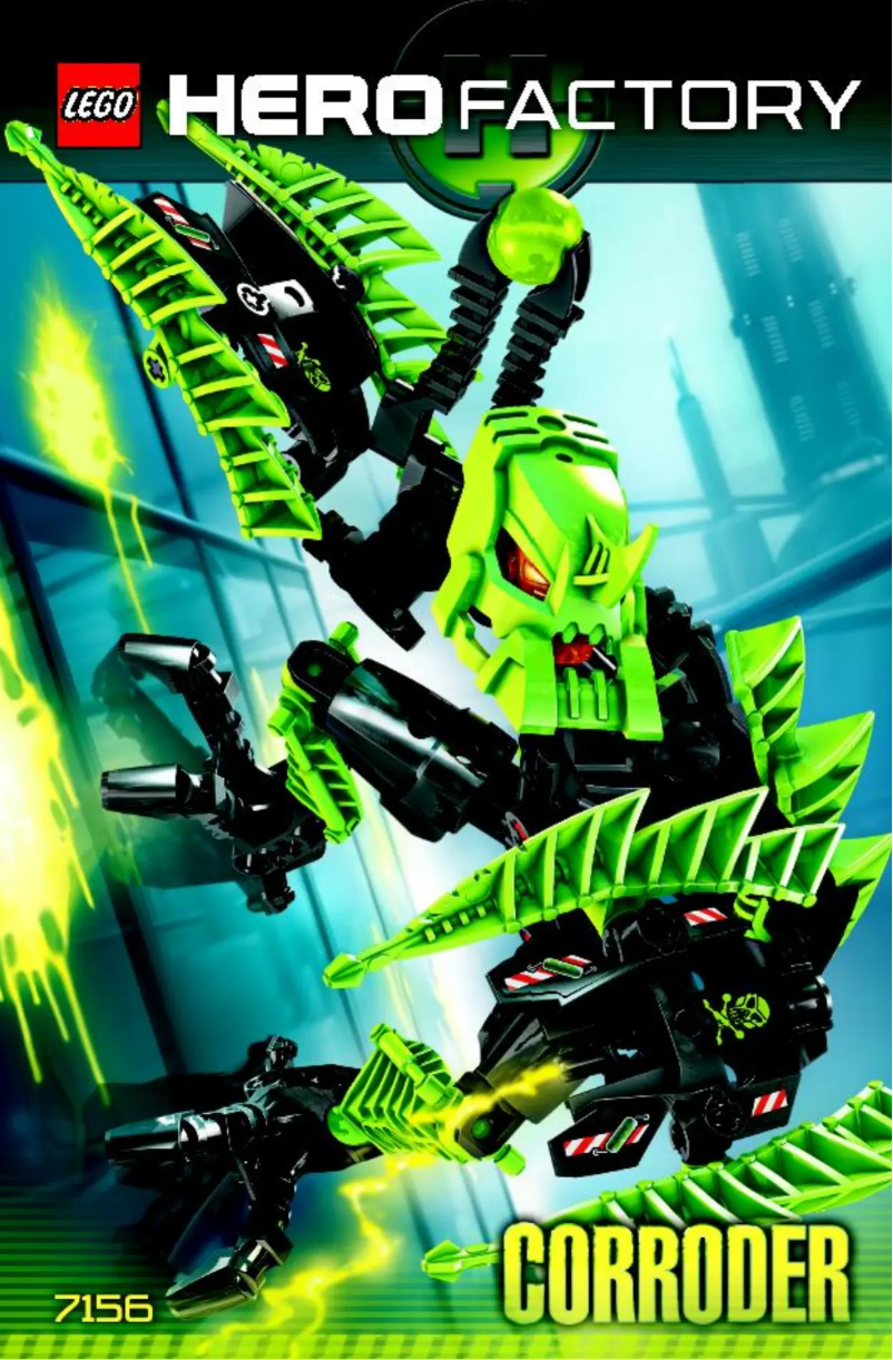 Page 1 de la notice Manuel utilisateur Lego Hero Factory 7156