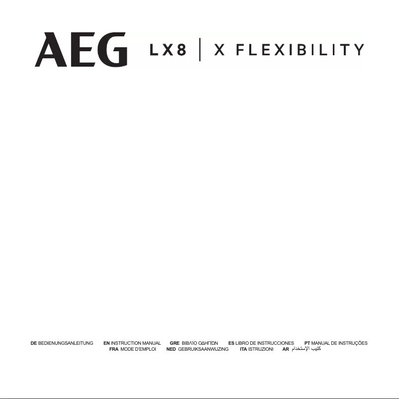 Page 1 de la notice Manuel utilisateur AEG LX8-2-ÖKO