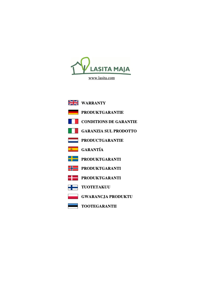 Page 1 de la notice Manuel utilisateur Lasita Maja Borkum 4