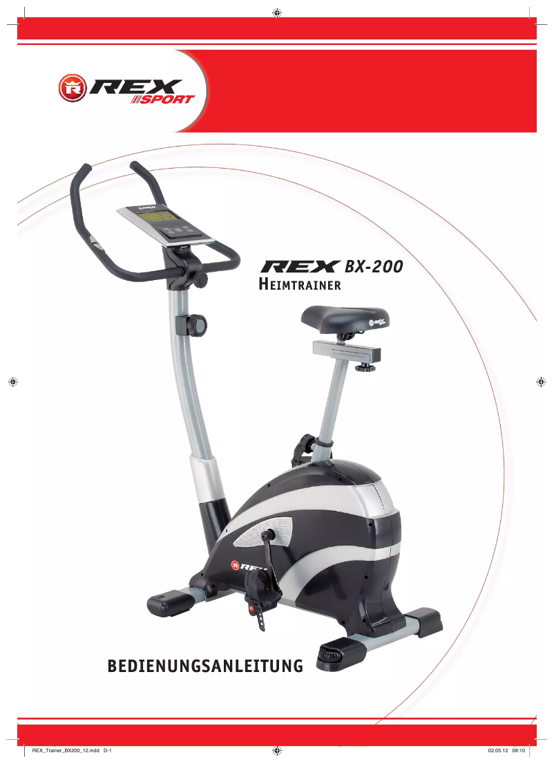 Page 1 de la notice Manuel utilisateur Rex BX-200