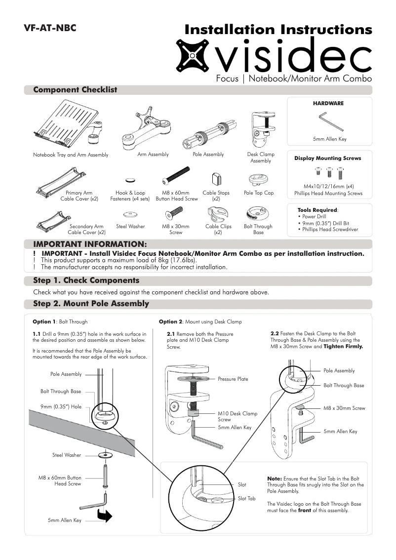 Página 1 del manual Manual de usuario Atdec VF-AT-NBC