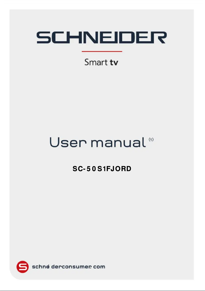 Page 1 de la notice Mode d'emploi Schneider SC-50S1FJORD