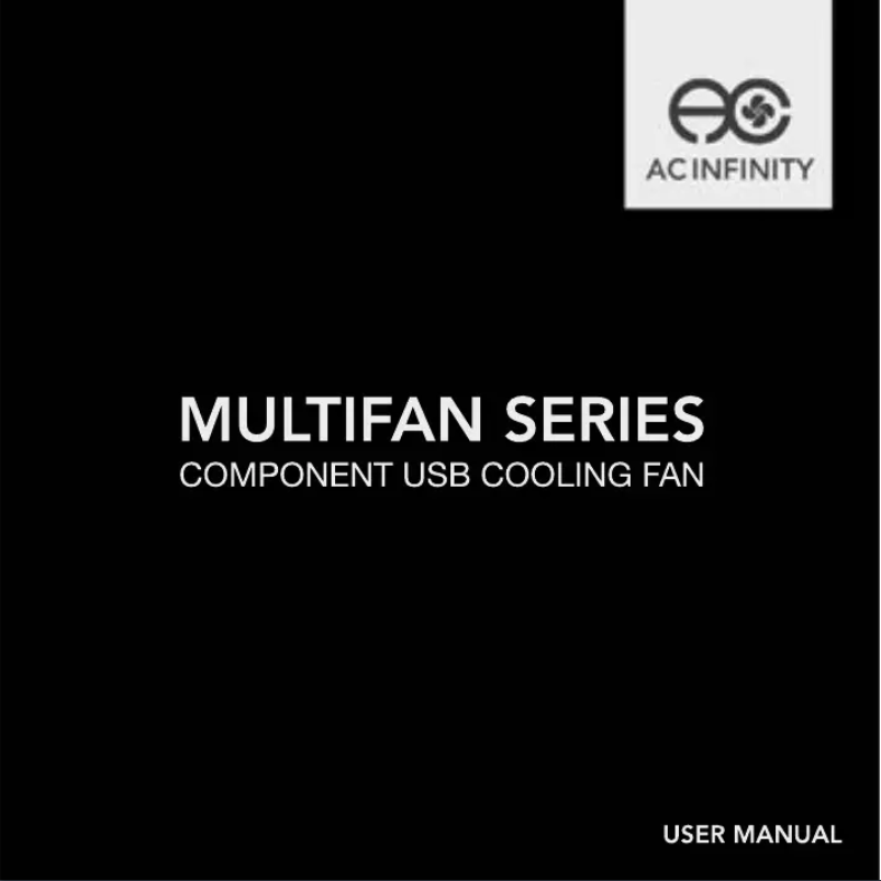 Page 1 de la notice Manuel utilisateur AC Infinity Multifan S3 USB Mini