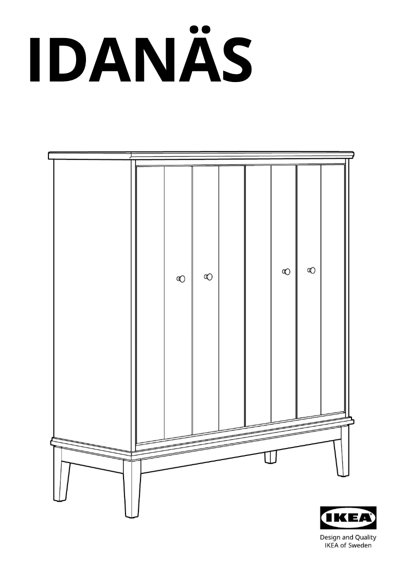 Página 1 del manual Manual de usuario Ikea IDANÄS 605.842.59