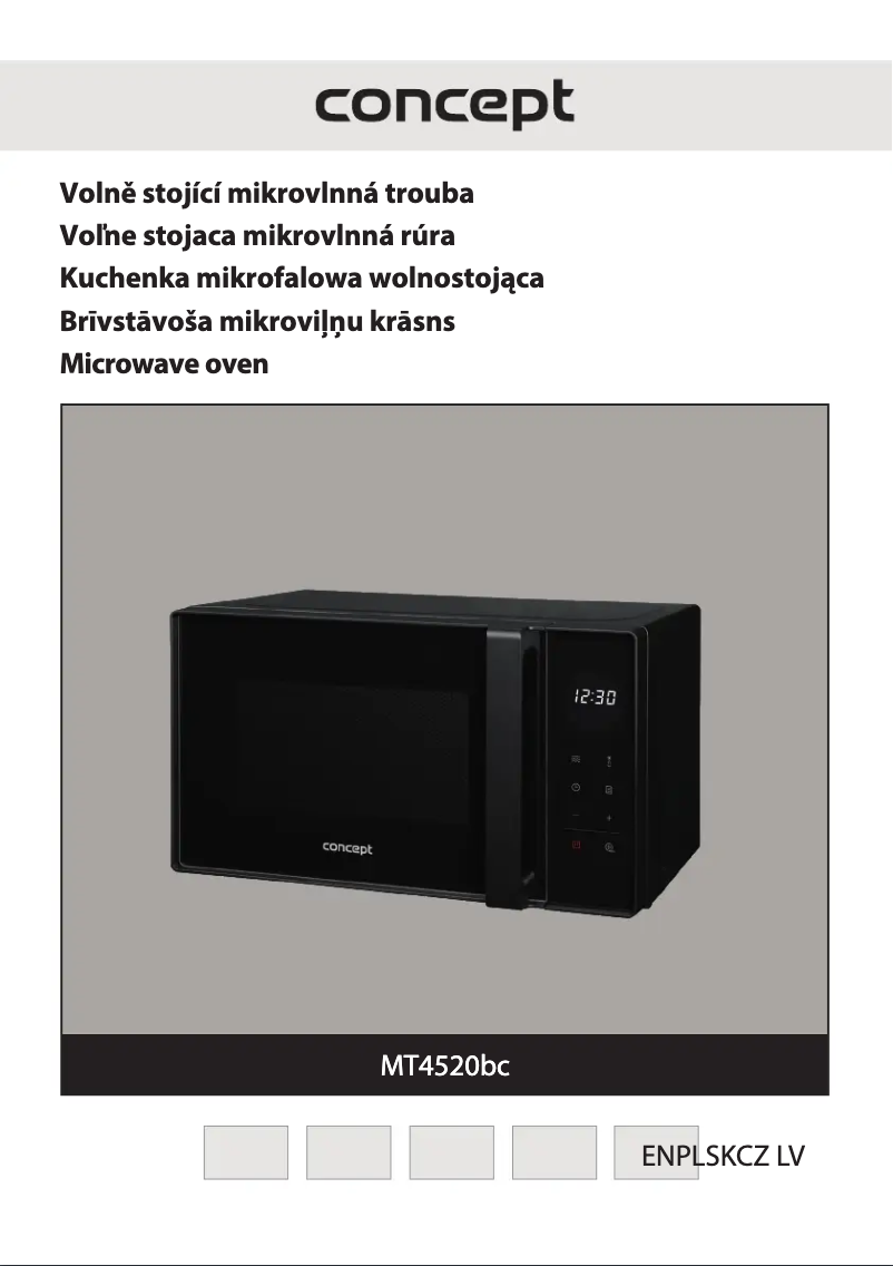 Página 1 del manual Manual de usuario Concept MT4520BC