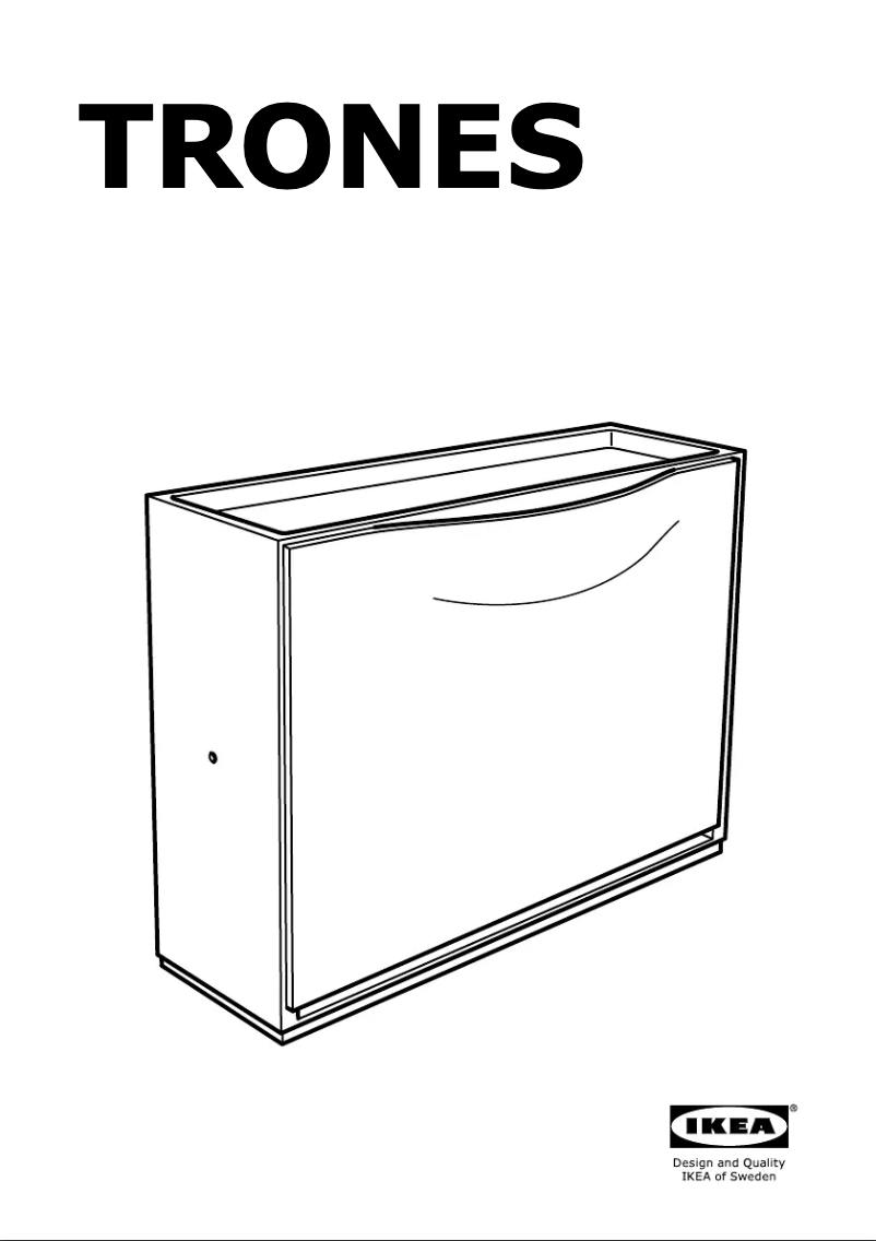 Page 1 de la notice Instructions / montage Ikea TRONES