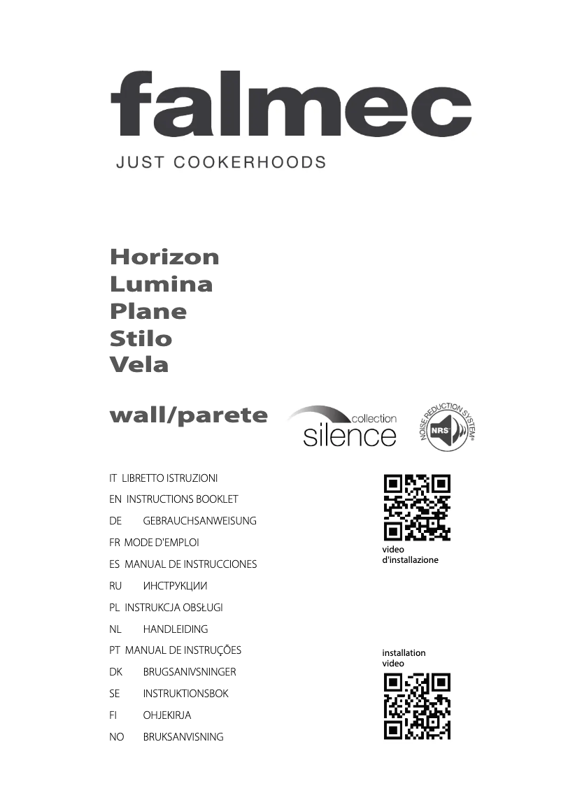 Página 1 del manual Guía de instalación Falmec F5LA90B1