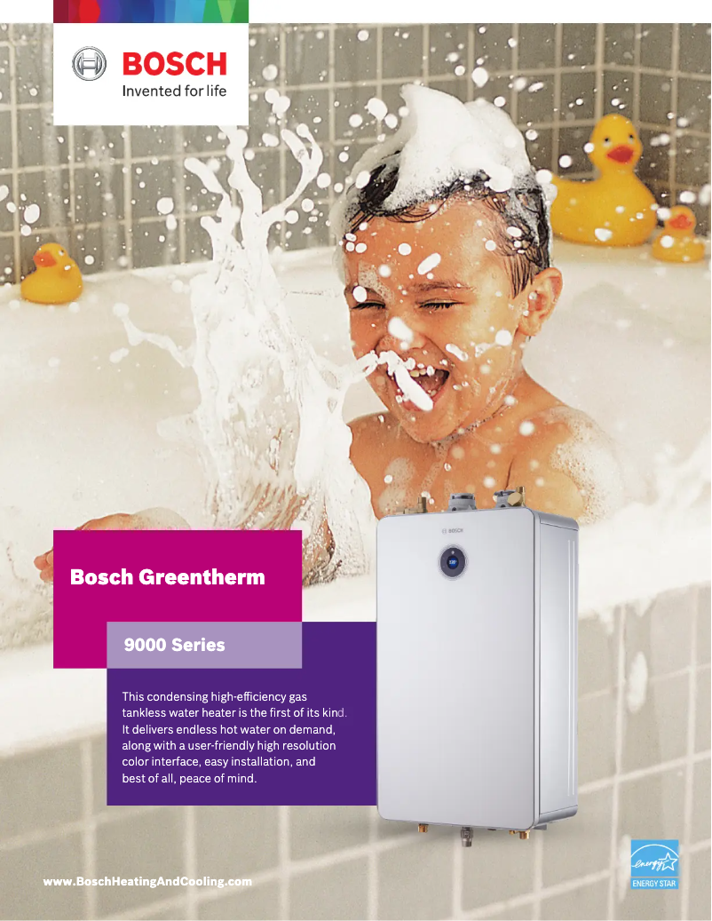 Página 1 del manual Folleto Bosch Greentherm T9800 SE 160/199