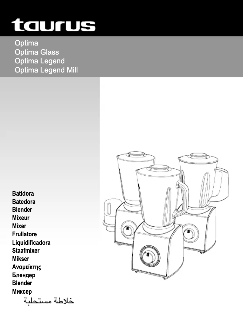 Página 1 del manual Manual de usuario Taurus Optima