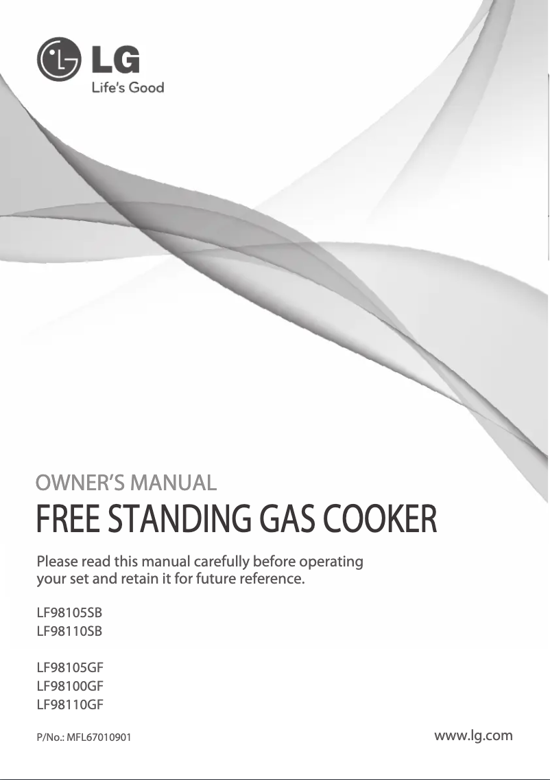 Page 1 de la notice Manuel utilisateur LG LF98105GF