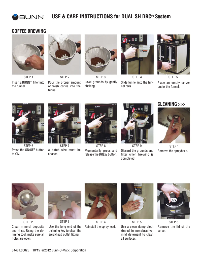 Page 1 de la notice Manuel utilisateur Bunn Single SH Soft Heat DBC