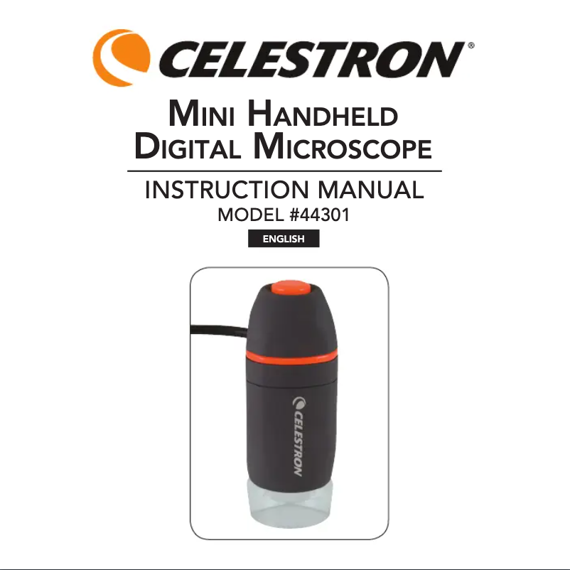 Page 1 de la notice Manuel utilisateur Celestron 44301