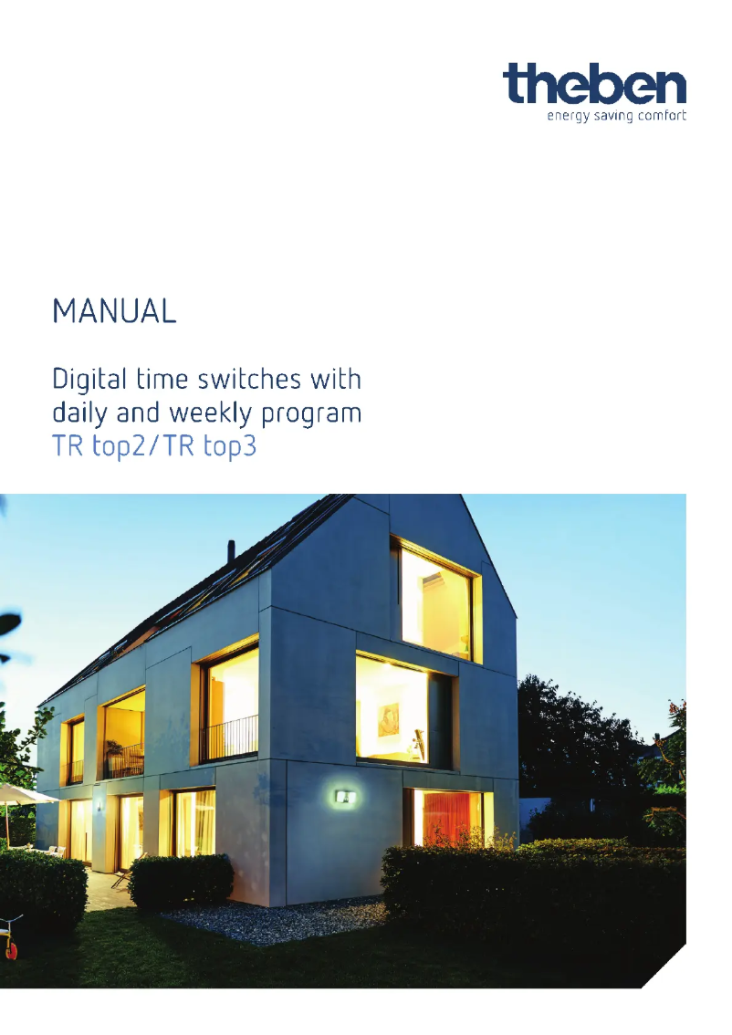 Page 1 de la notice Manuel utilisateur Theben TR 610 top3