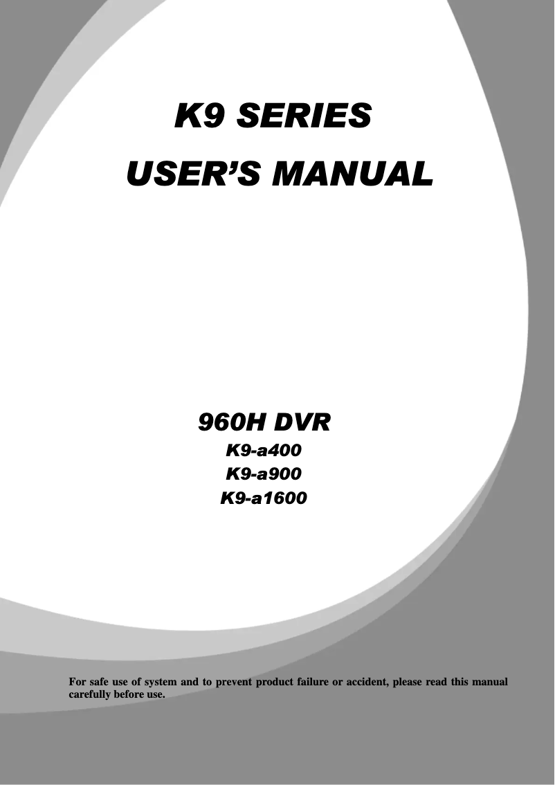 Página 1 del manual Manual de usuario KT&C K9-a1600