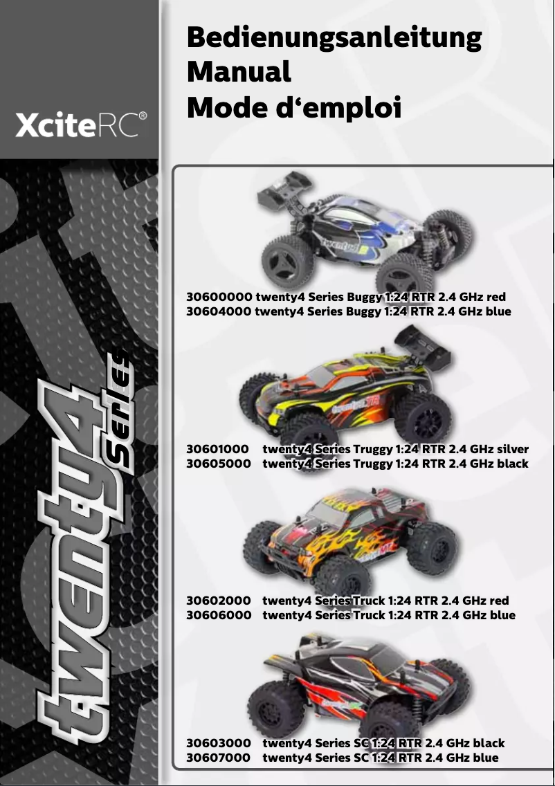 Page 1 of the manual User Manual XciteRC Monster Truck twenty4 MT