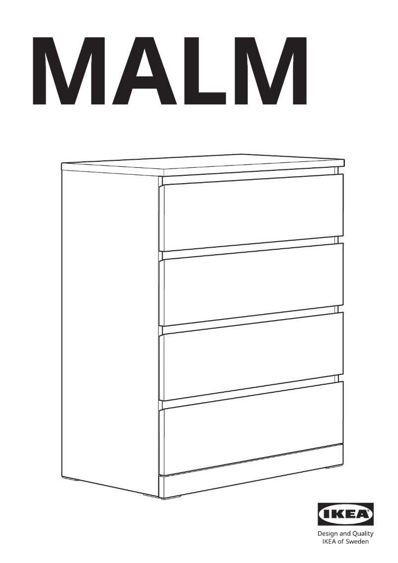 Page 1 de la notice Manuel utilisateur Ikea MALM 905.762.10