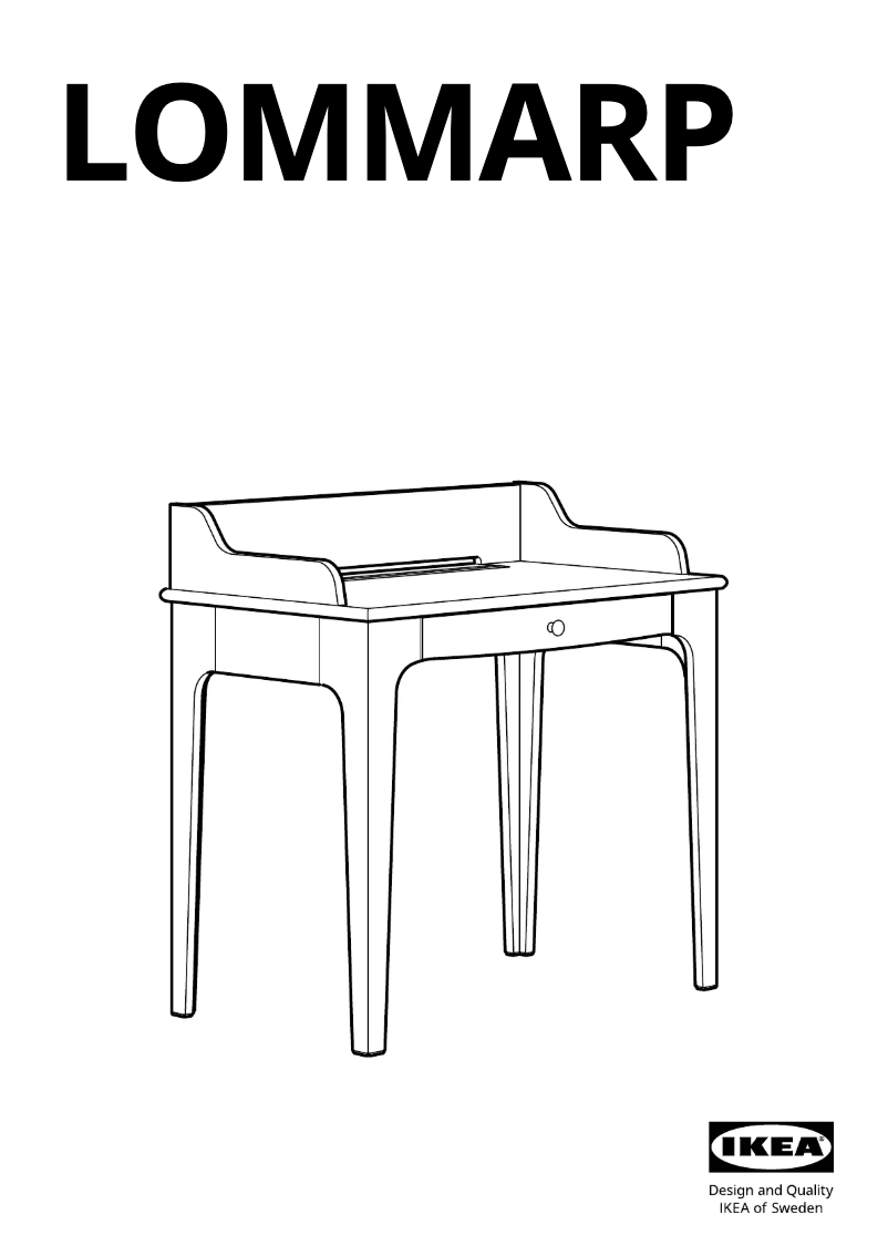 Page 1 de la notice Manuel utilisateur Ikea LOMMARP 204.428.27