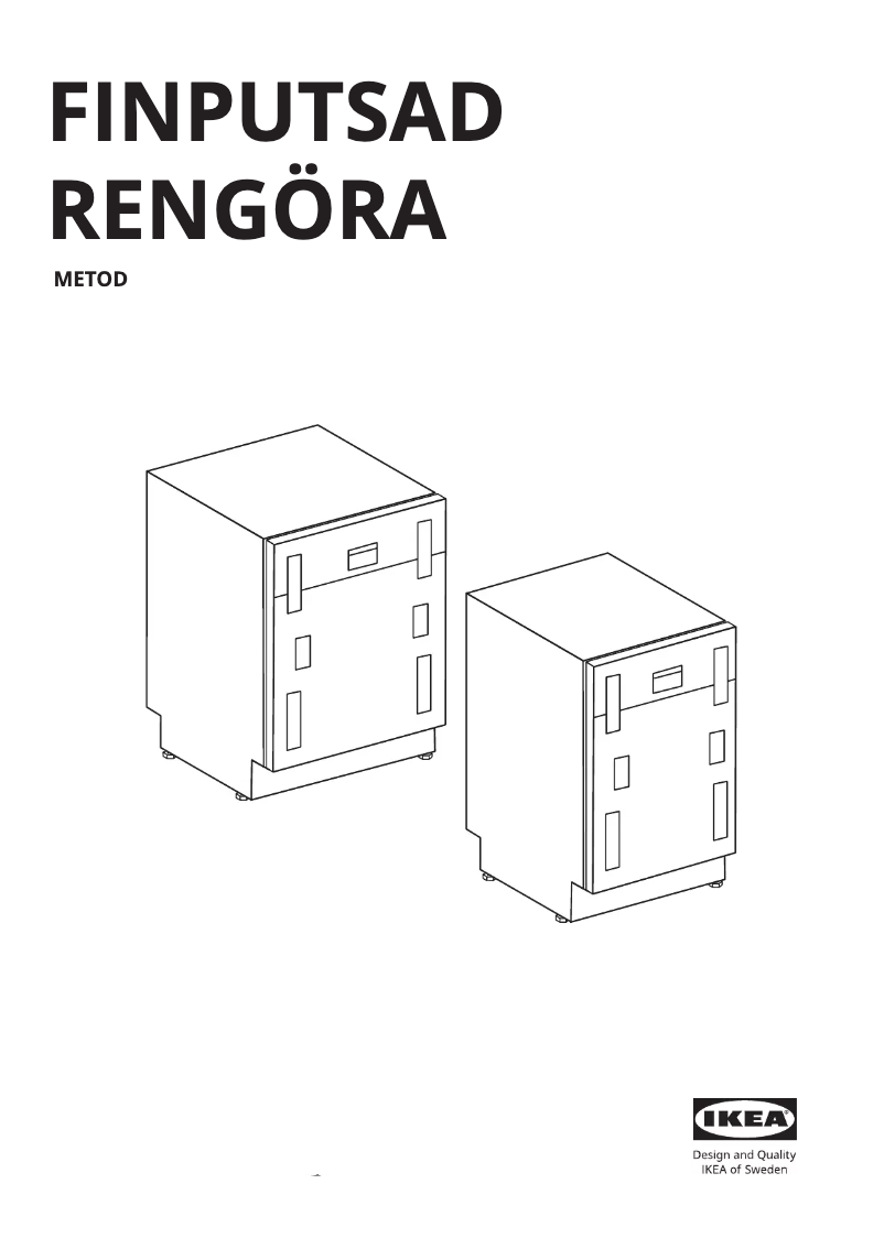 Page 1 de la notice Instructions / montage Ikea FINPUTSAD