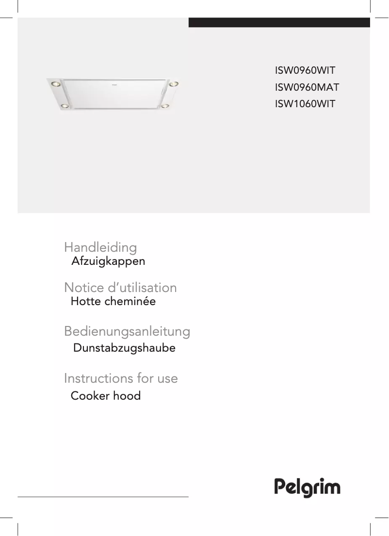 Page 1 de la notice Manuel utilisateur Pelgrim ISW0960WIT
