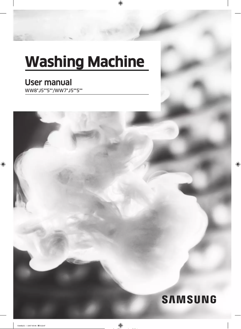 Página 1 del manual Manual de usuario Samsung WW70J5535MW