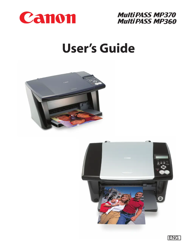 Page 1 de la notice Manuel utilisateur Canon MultiPASS MP370