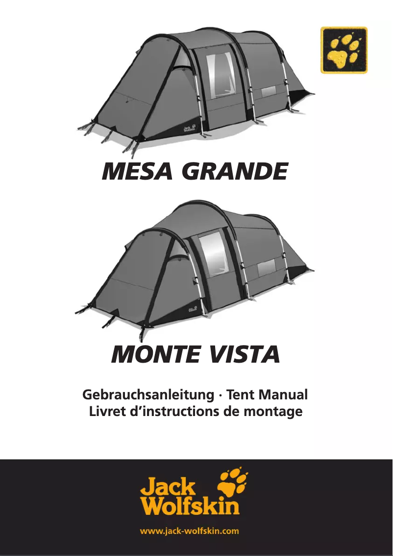 Página 1 del manual Manual de usuario Jack Wolfskin Monte Vista