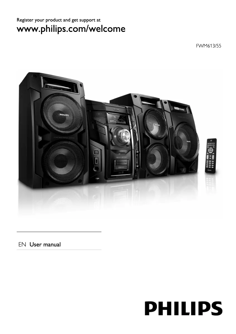 Página 1 del manual Manual de instrucciones Philips FWM613