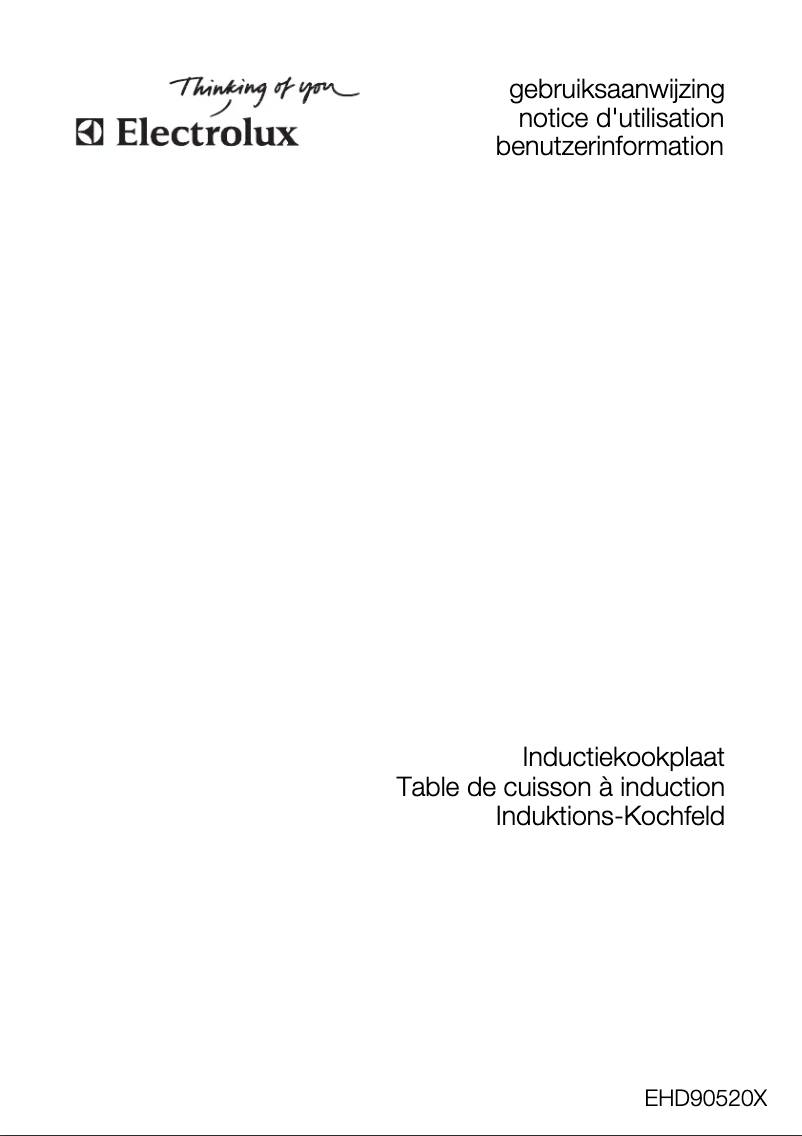 Page 1 de la notice Manuel utilisateur Electrolux EHD90520X