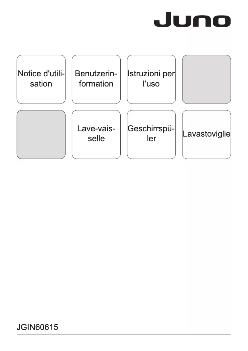 Page 1 de la notice Manuel utilisateur Juno JGIN60615