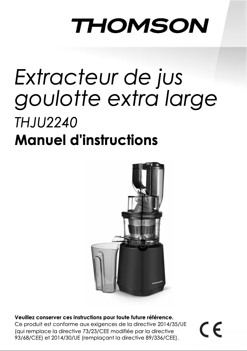 Página 1 del manual Manual de usuario Thomson THJU2240