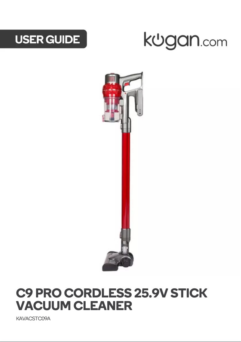 Página 1 del manual Manual de usuario Kogan C9 Pro Cordless