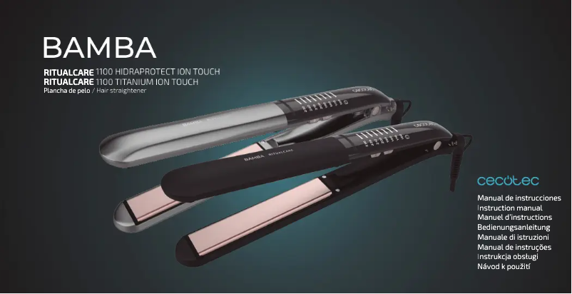 Page 1 de la notice Manuel utilisateur Cecotec RitualCare 1100 Hydrotect Ion Touch