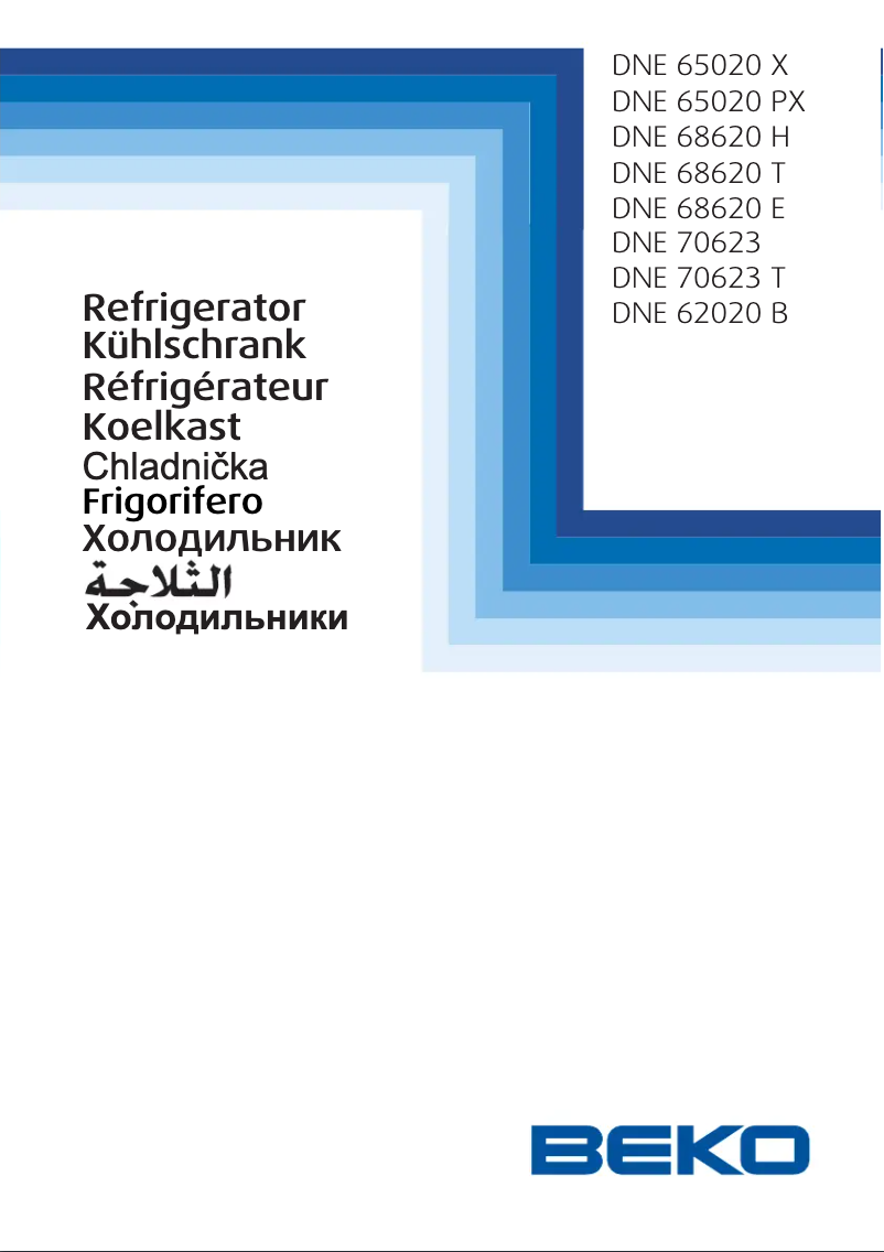 Page 1 de la notice Manuel utilisateur Beko DNE70623