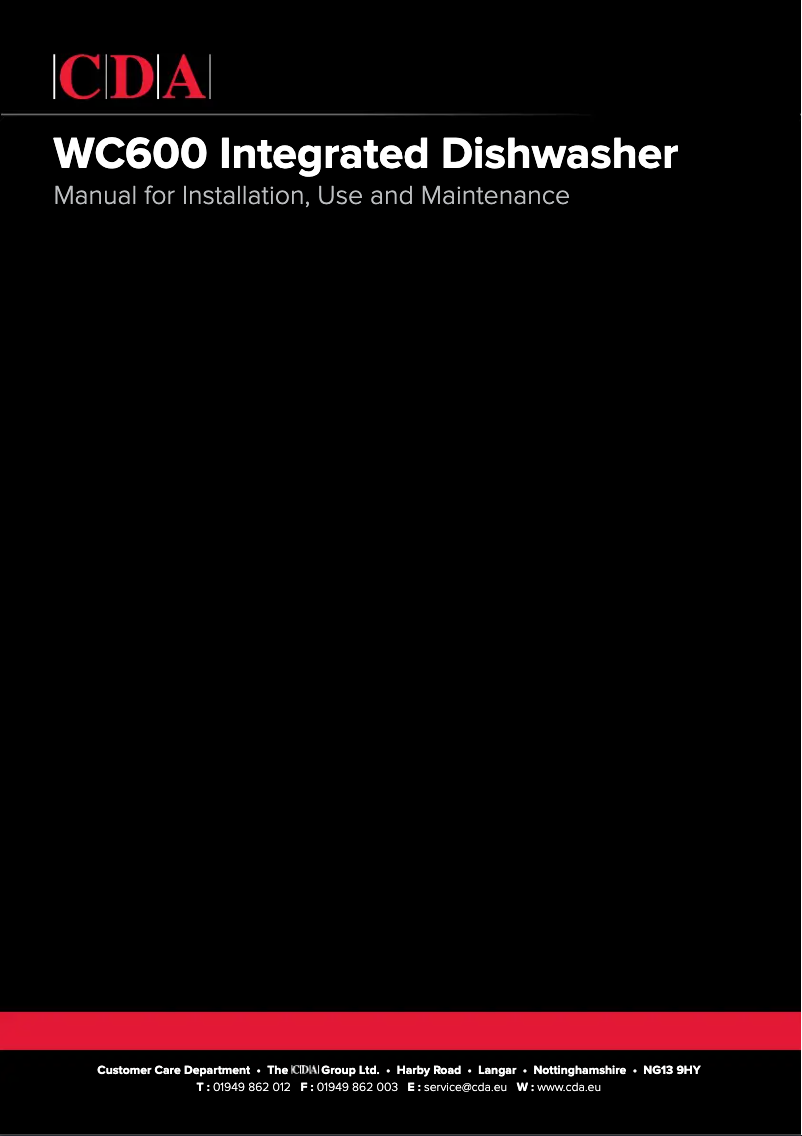 Page 1 de la notice Manuel utilisateur CDA WC600