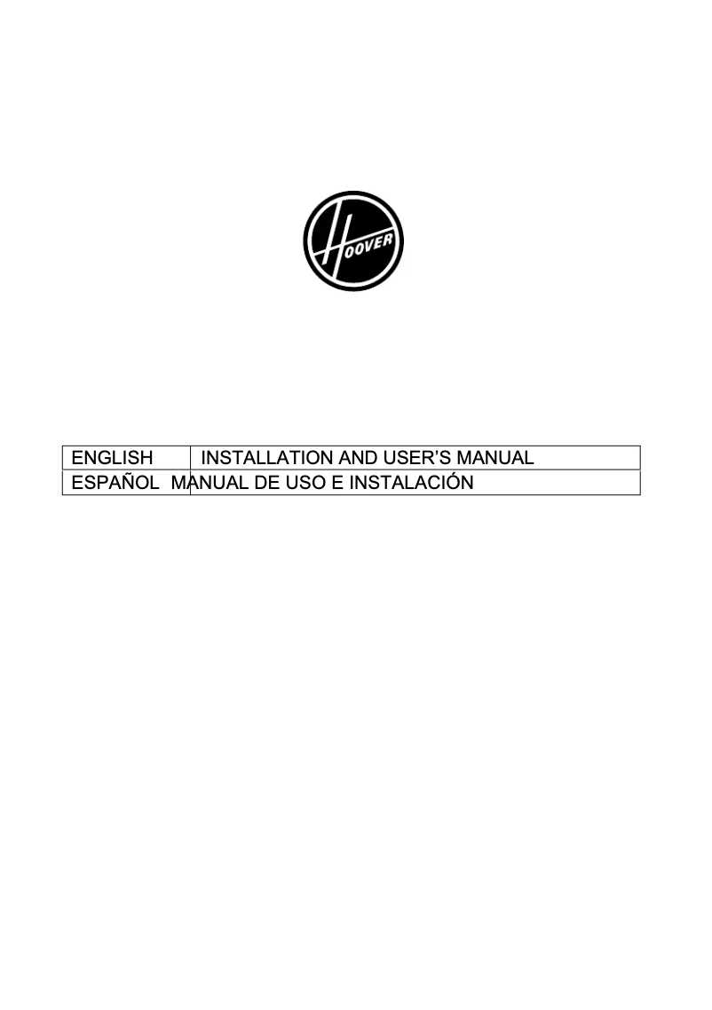 Page 1 de la notice Manuel utilisateur Hoover H-HOOD 300 HDG9DCK3BWIFI