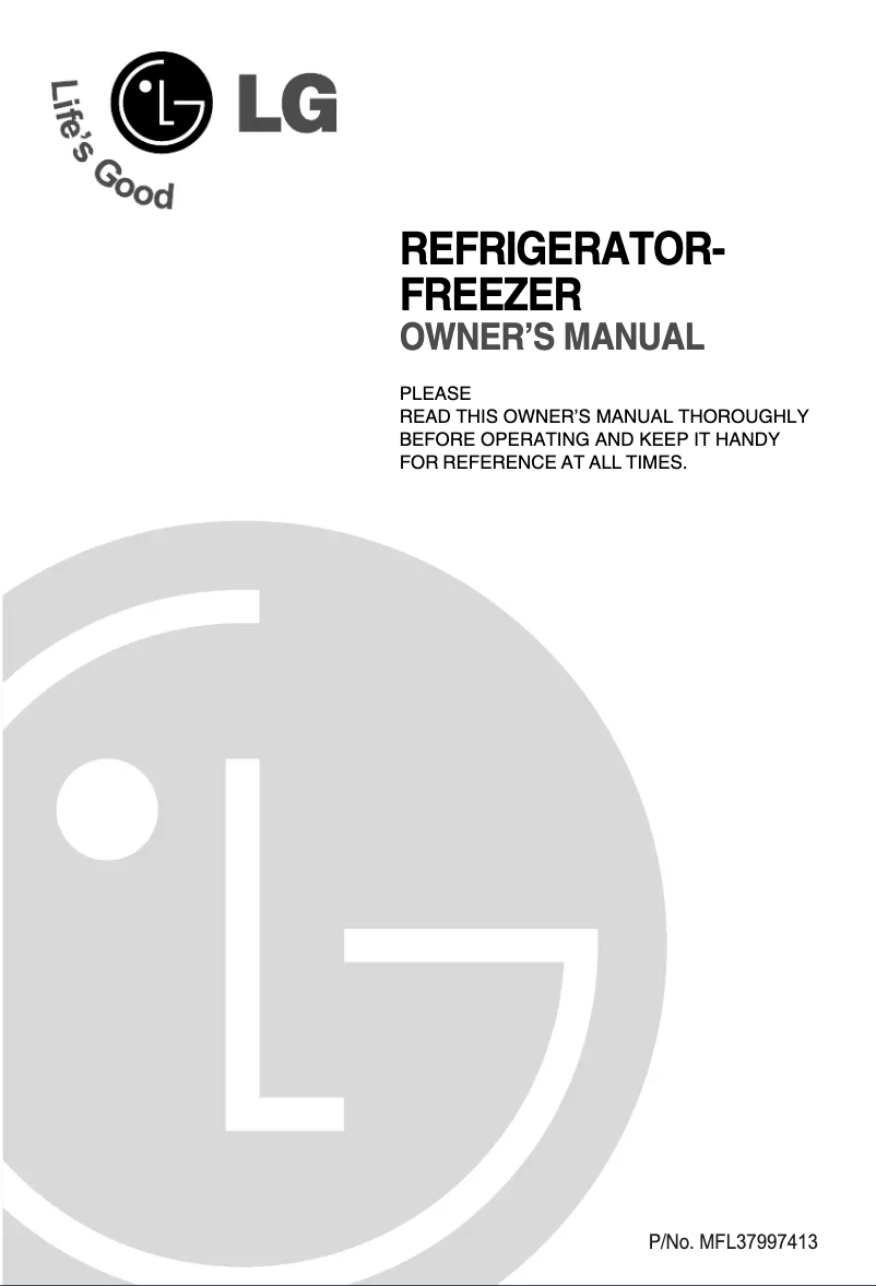Page 1 of the manual User Manual LG GR-M242YQ