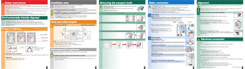 Page 1 of the manual Installation Guide Bosch WVH28341