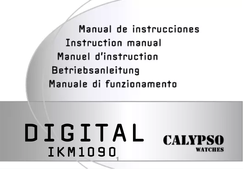Page 1 de la notice Manuel utilisateur Calypso K5723