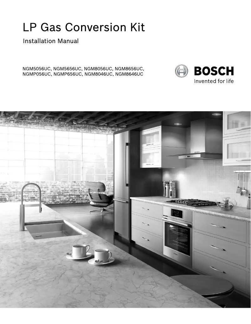 Page 1 of the manual Instructions / Assembly Bosch NGM8056UC
