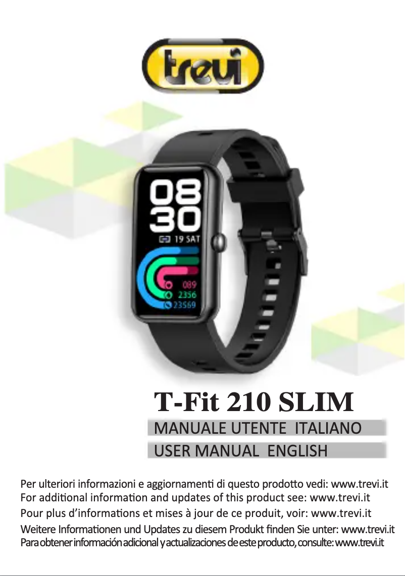Page 1 de la notice Manuel utilisateur Trevi T-FIT 210 SLIM